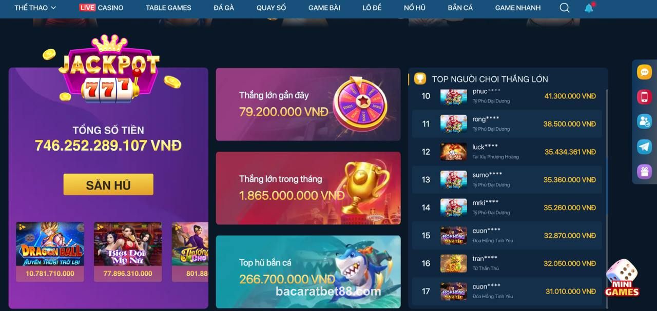 Bet88 Philippines Jackpot Bonus Screenshot