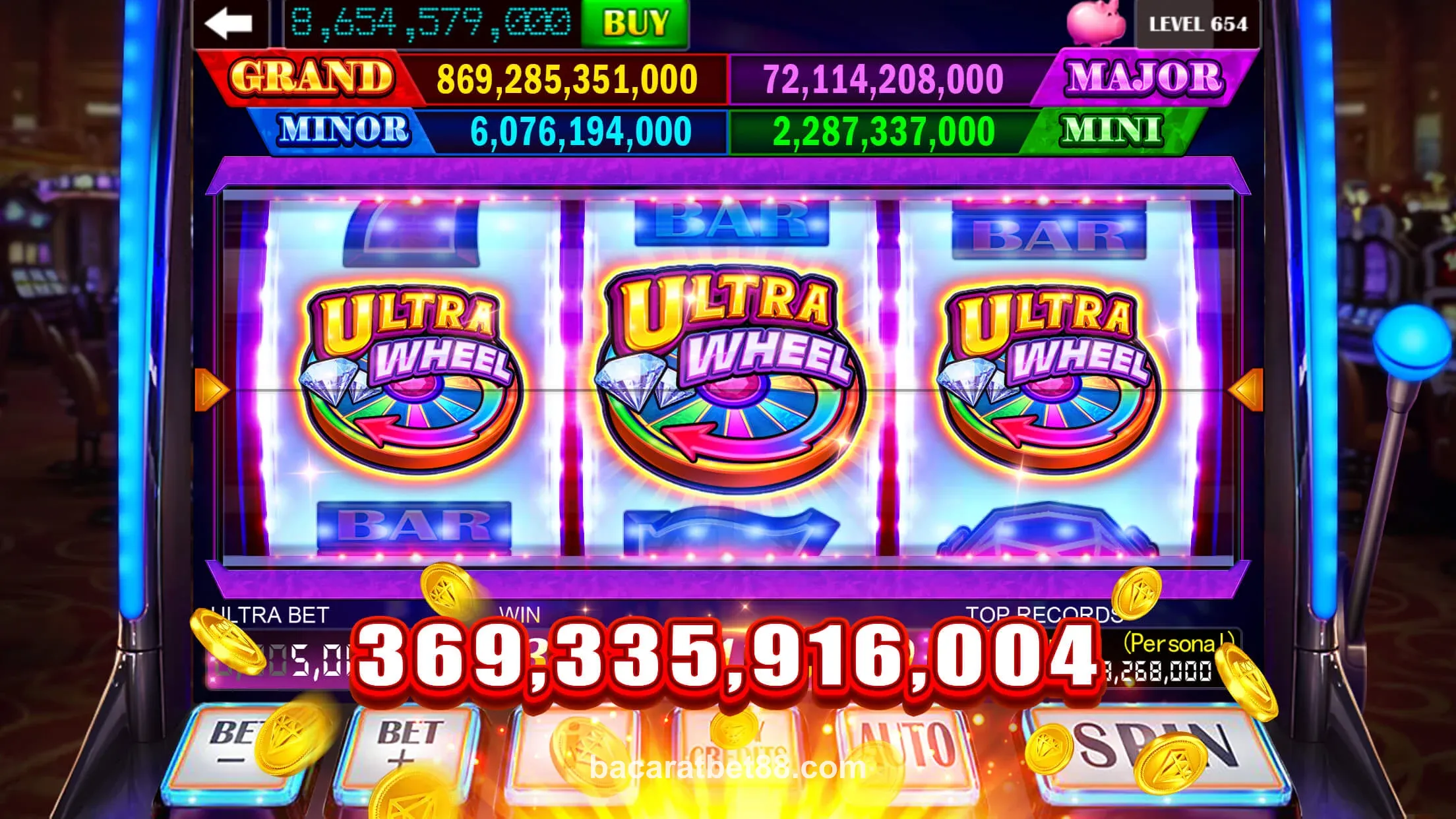 Bet88 Philippines Baccarat Table Screenshot